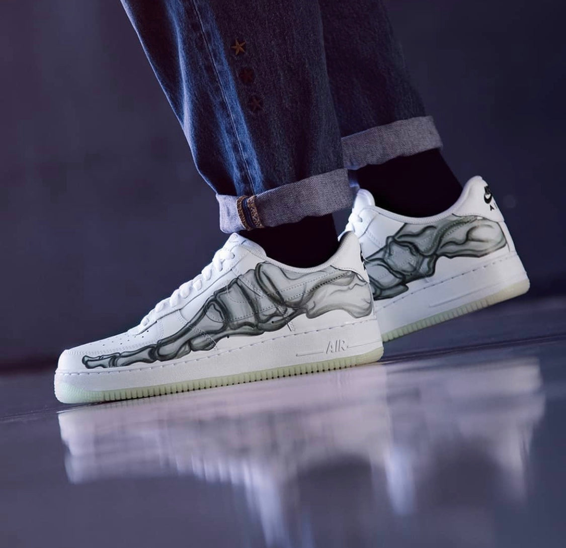 VO - AF1 Skeleton Halloween White