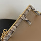 FI First Small Beige with exotic details Bag For Woman 26cm/10in 8BP129AGWRF1GEM