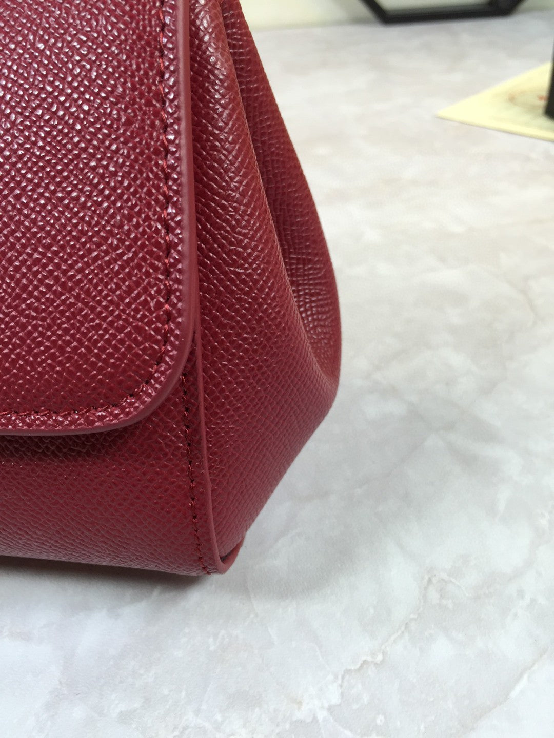 DG Medium Sicily Handbag In Dauphine Burgundy For Women 10.2in/26cm DG BB4347A10018M073