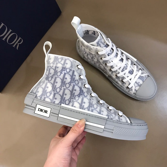 VO - DIR B23 White and Navy HIGH-TOP SNEAKER