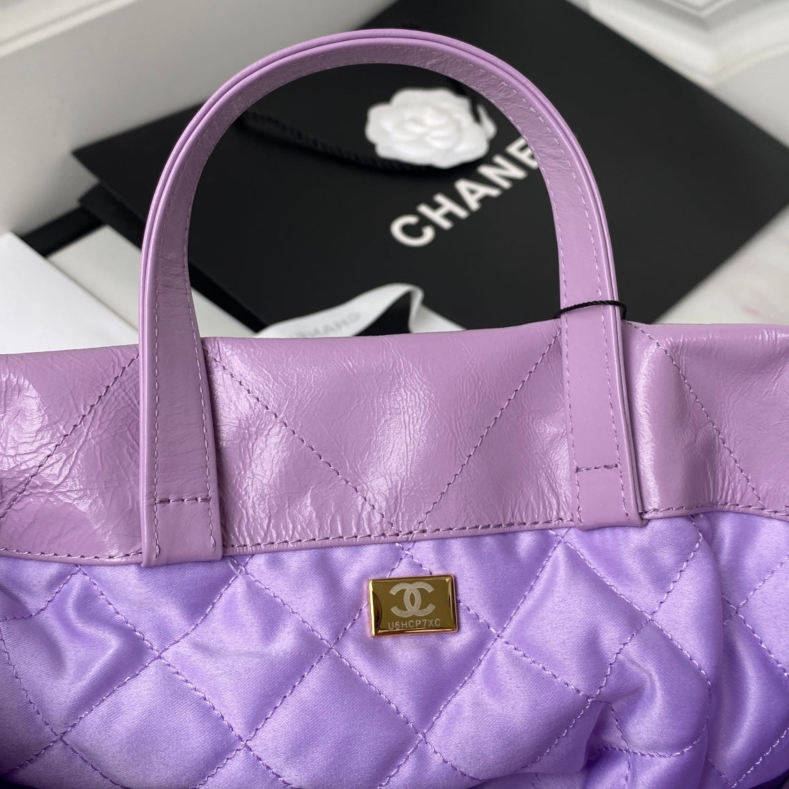 CHL Backpack Purple Shiny Large Bag For Women 51cm/20in