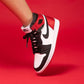 VO - AJ1 red silk black toe