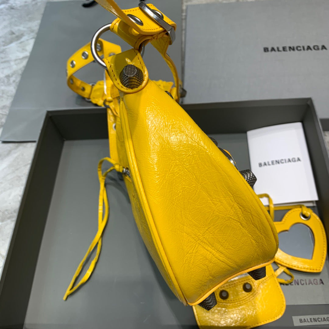 Balen Le Cagole XS Shoulder Bag In Yellow, For Women,  Bags 13in/33cm