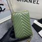 CHL Chevron Trendy CHL Phone Olive Bag For Women 18cm/7in