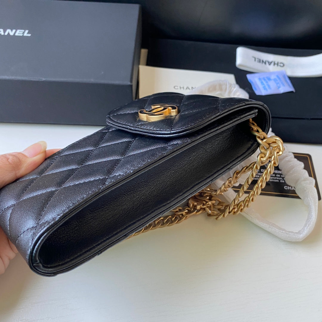 ChanelPhone Holder Black Bag For Women 15cm/6in