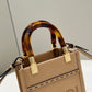 FI Sunshine Shopper Light Brown Mini Bag For Woman 13cm/5in