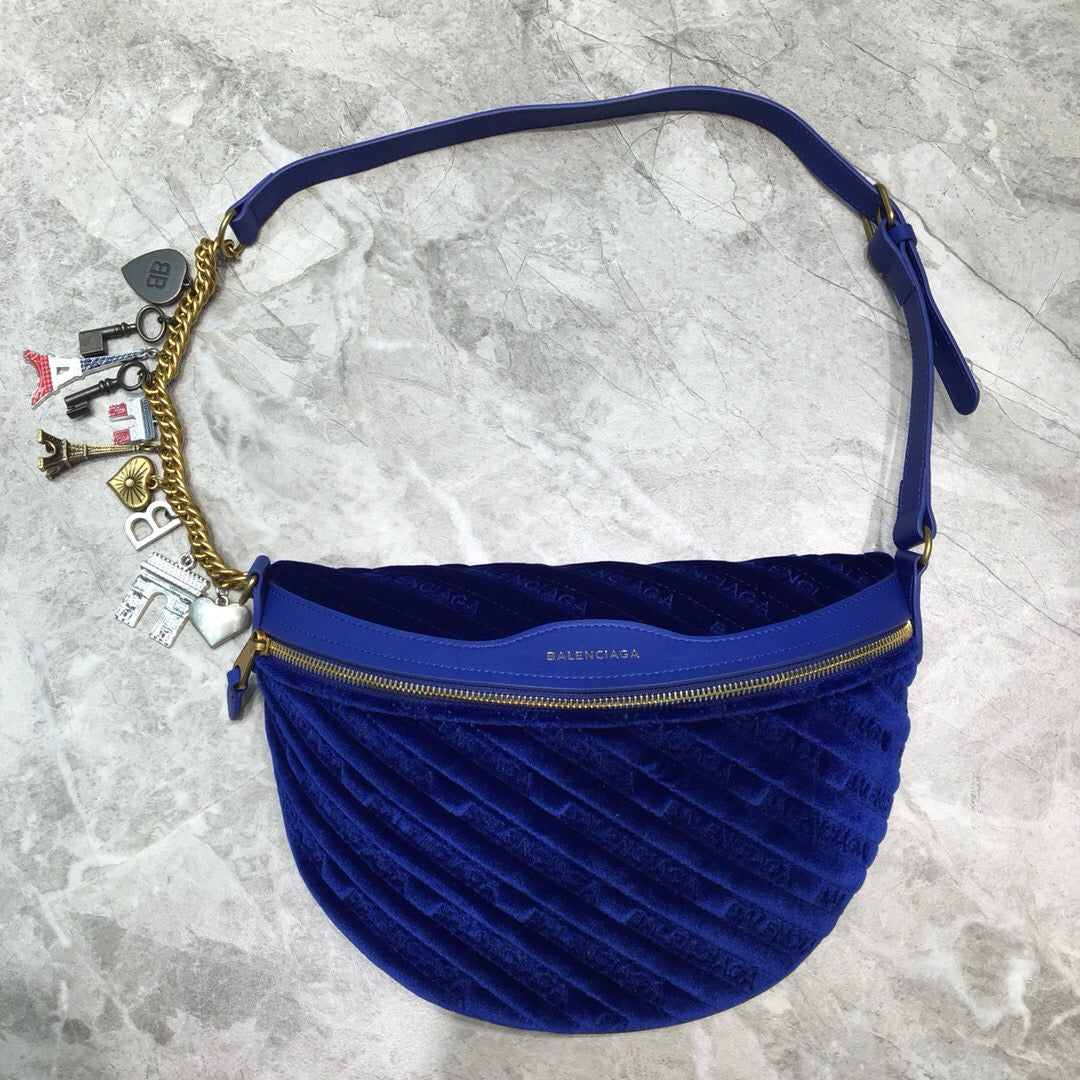 Balen Souvenir XXS Belt Bag In Blue, For Women,  Bags 11.8in/30cm