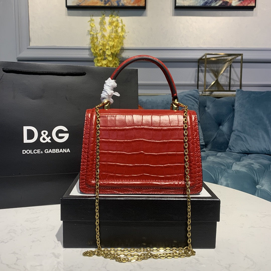 DG Small Devotion Bag Red For Women 7.5in/19cm DG 