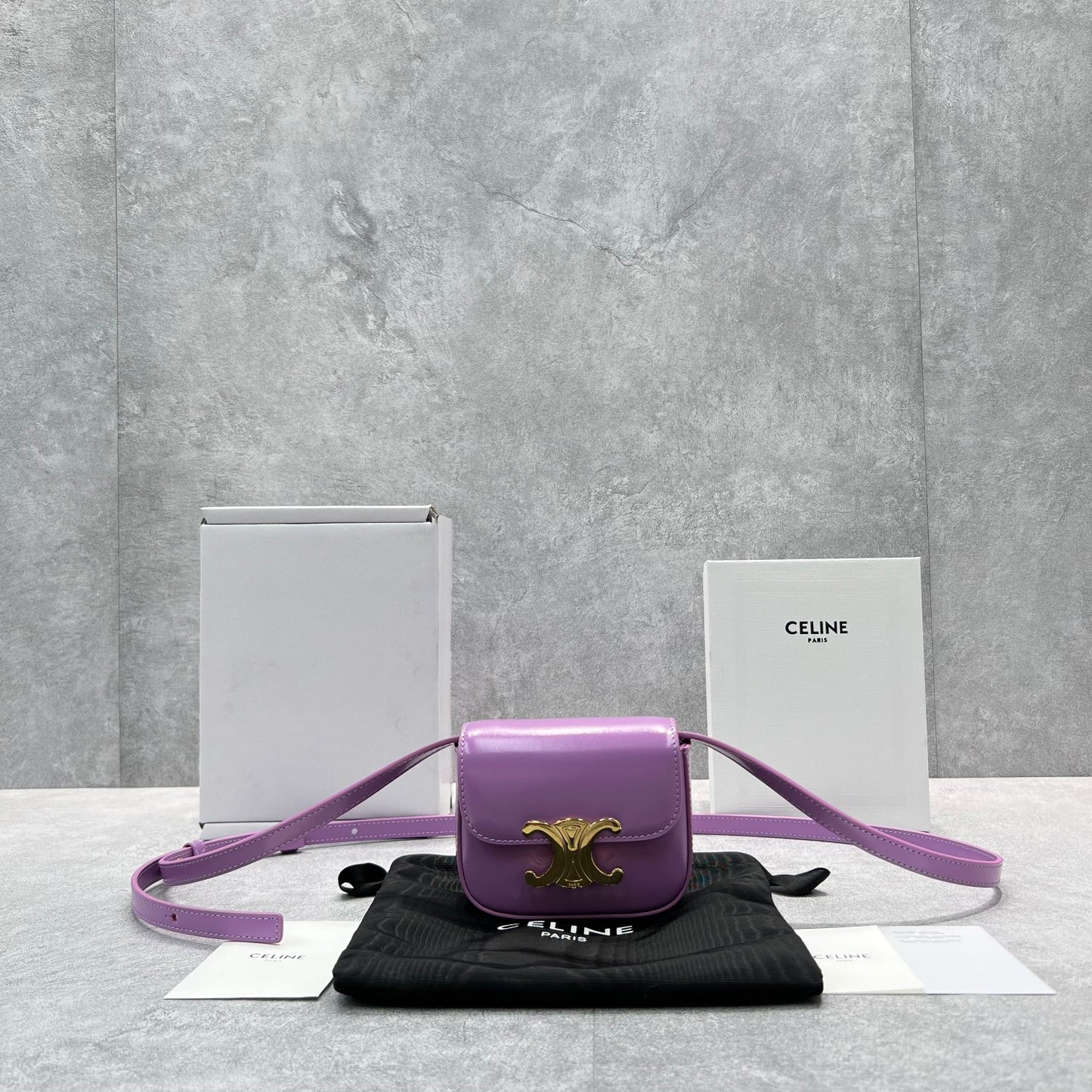 CE Teen Triomphe Bag Violet For Women 7in/19cm