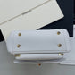 ChanelMini Flap Bag Top Handle White For Women 7.5in/19cm