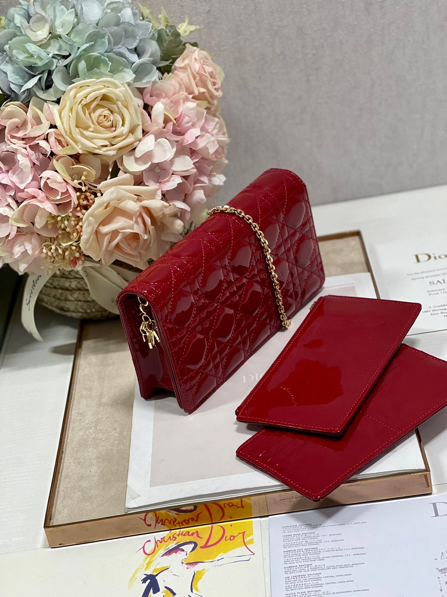 DI Lady Pouch Red, For Women, Women’s Handbags 8.5in/21.5cm CD S0204OVRB_M323