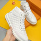 VO - LUV HIgh Top Metal White Sneaker