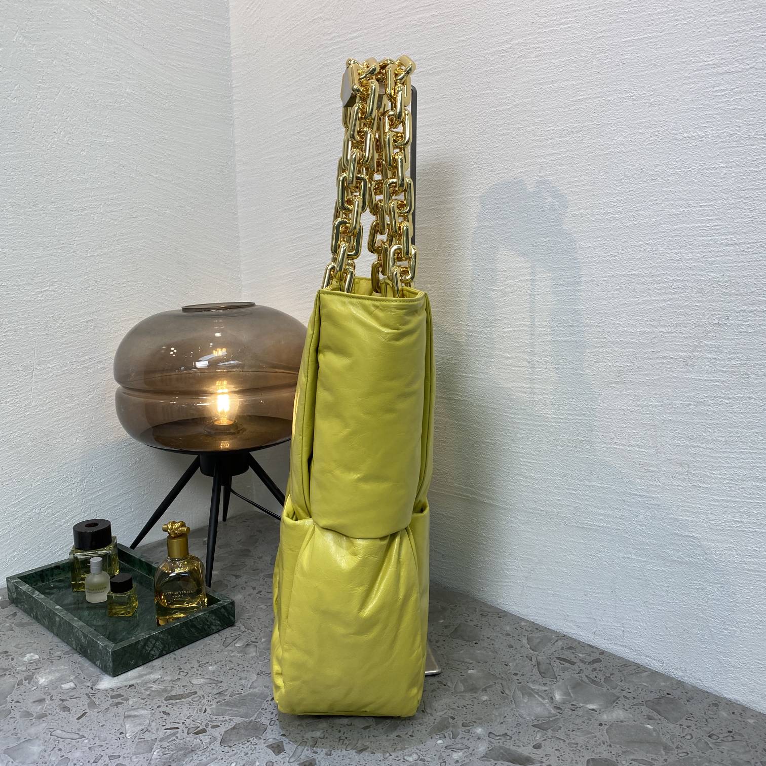 BV Handle Bag Yellow, For Women, Bags 15.8in/40cm