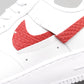 VO - AF1 White red blue snake pattern