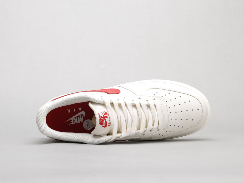 VO - AF1 retro white red low top