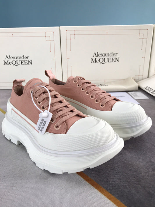 Alexander McQueen Tread Slick Lace Up Cotton Brown For Men