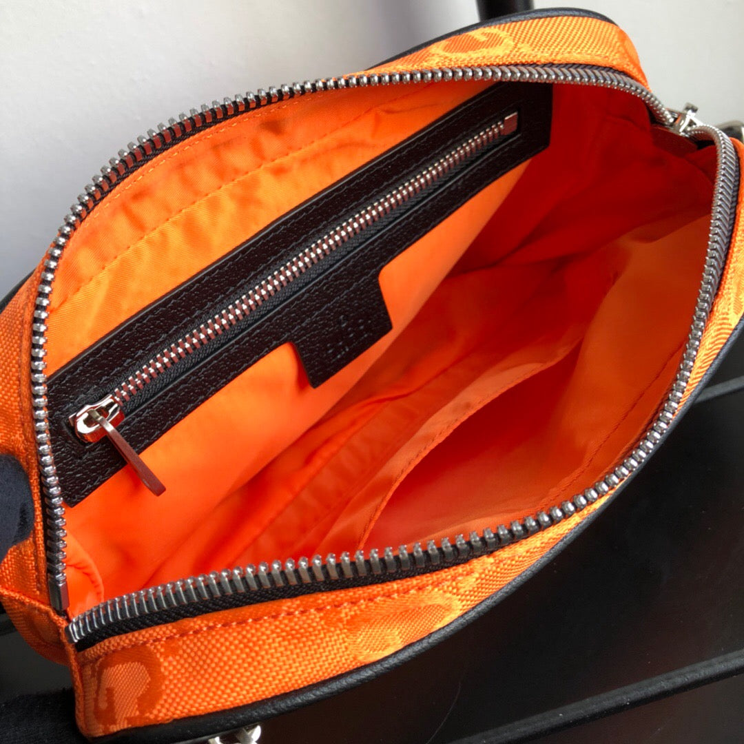 gg Off The Grid Belt Bag Orange gg ECONYL® For Men  9.5in/24cm gg 