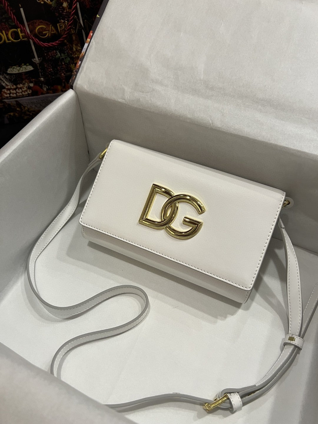 DG 3.5 Clutch White For Women 8.3in/21cm DG BB7082AW57680002