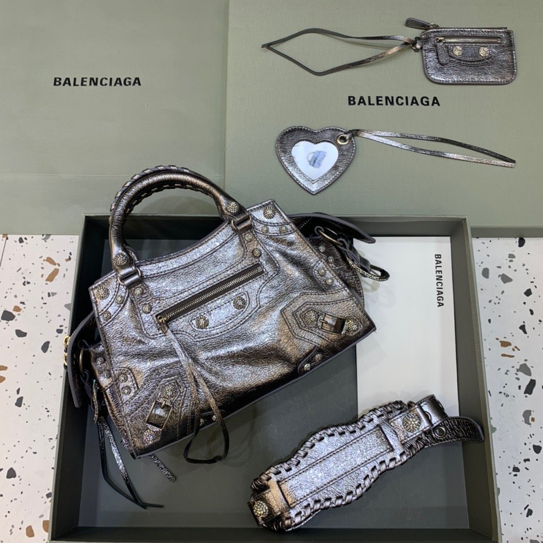 Balen Neo Cagole XS Handbag In Grey, For Women,  Bags 10.2in/26cm