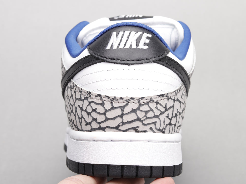 VO -"NKE Dunk SB Low Sup White Cement"