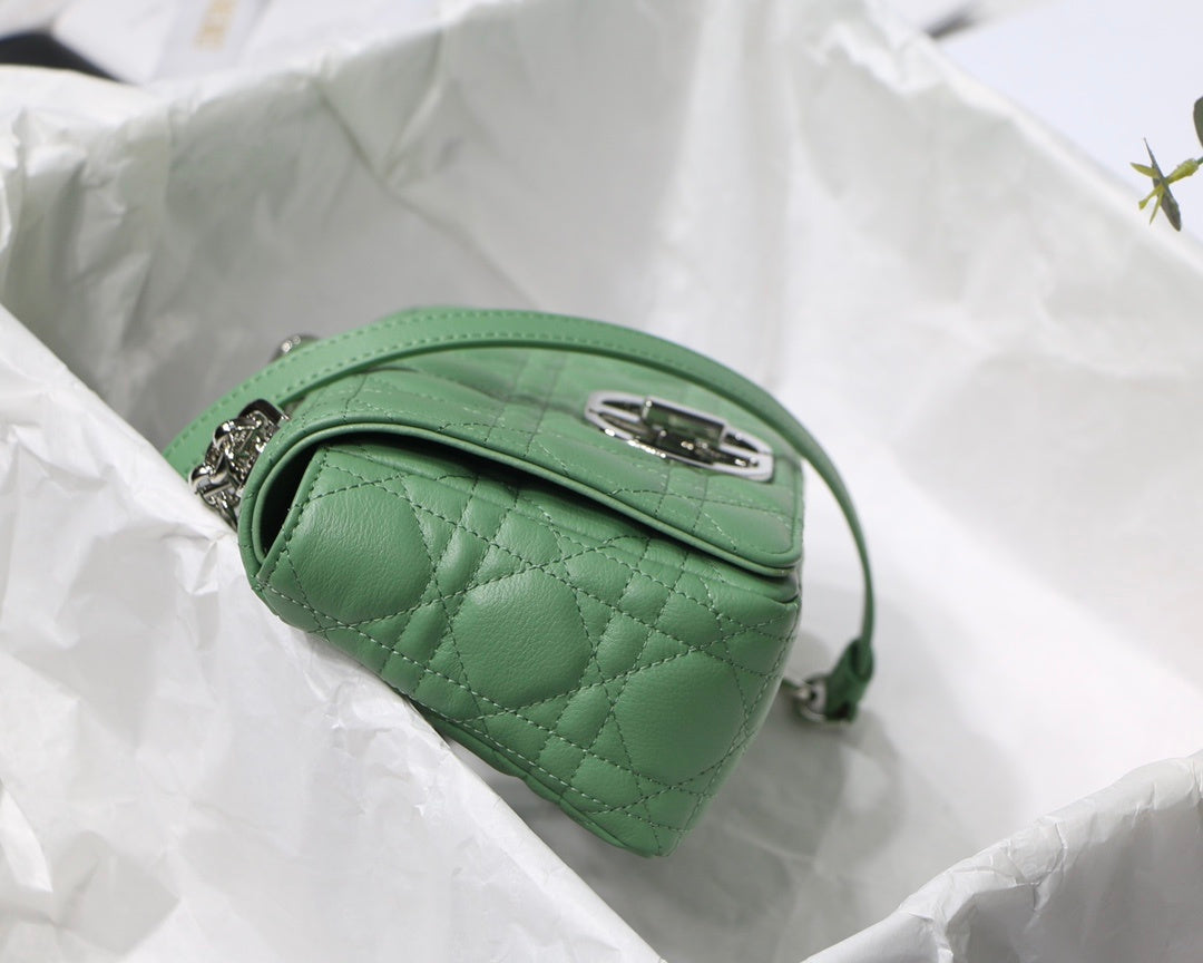 DI Small Caro Bag Green For Women, Women’s Handbags, Shoulder Bags, Crossbody Bags, 20cm/8in CD