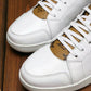 VO - LUV HIgh Top White Brown Sneaker