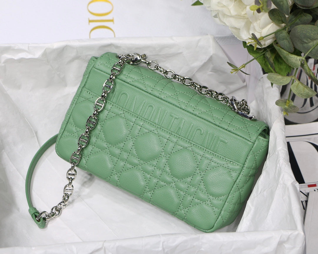 DI Small Caro Bag Green For Women, Women’s Handbags, Shoulder Bags, Crossbody Bags, 20cm/8in CD