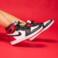 VO - AJ1 red silk black toe