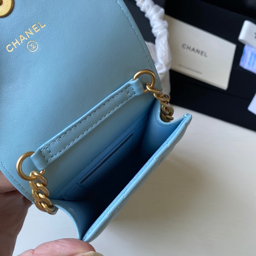 ChanelPhone Holder Blue Bag For Women 15cm/6in