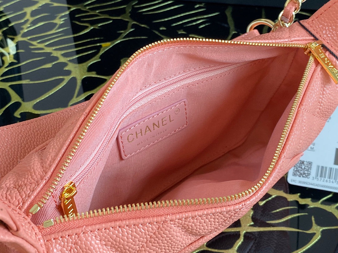 Chanel Classic Shoudlerbag PiNike For Women 9.8 in / 25 cm