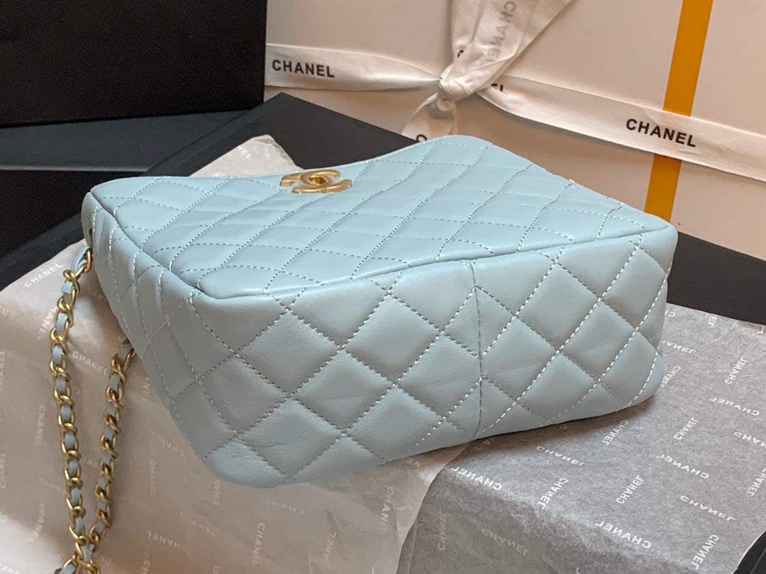 ChanelHobo Handbag Light Blue Bag For Women 16cm/6in