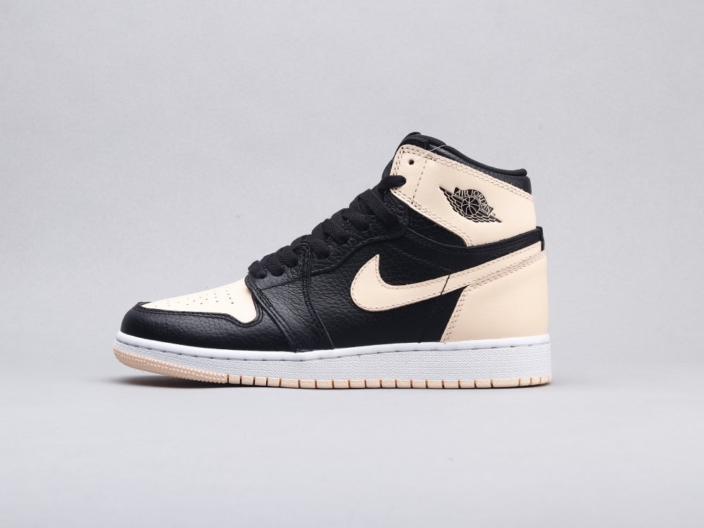 VO - AJ1 black pink toe women's shoes