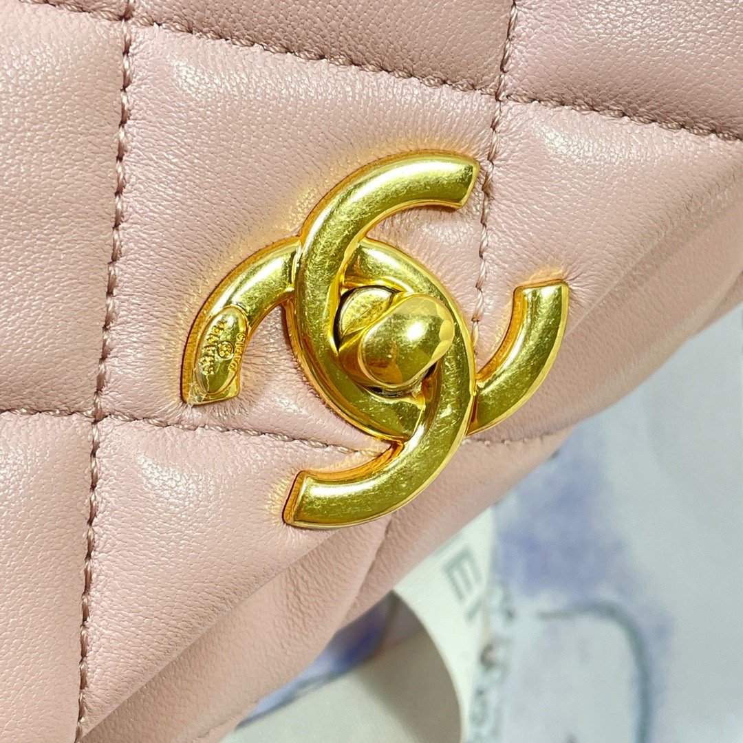 Chanel Flap Bag Gold Hardware PiNike For Women, Women&#8217;s Handbags, Shoulder Bags 7.9in/20cm AS3366