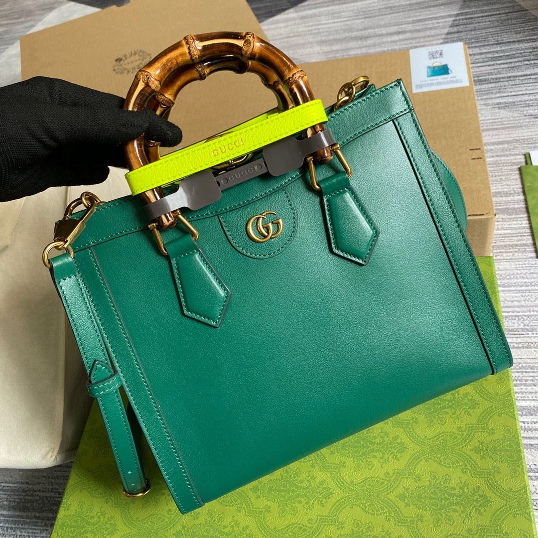 gg Diana Small Tote Bag Green For Women, Women&#8217;s Bags 11in/27cm gg ‎