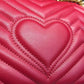 gg Marmont Small Matelassé Shoulder Bag Hibiscus Red Matelassé Chevron For Women 10in/26cm gg 443497 DRW3T 6433