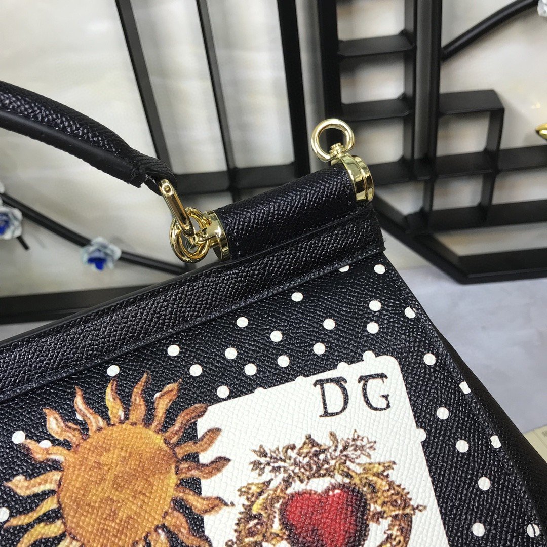 DG 90s Sicily Bag With Logo Print Multicolor For Women 10.2in/26cm DG