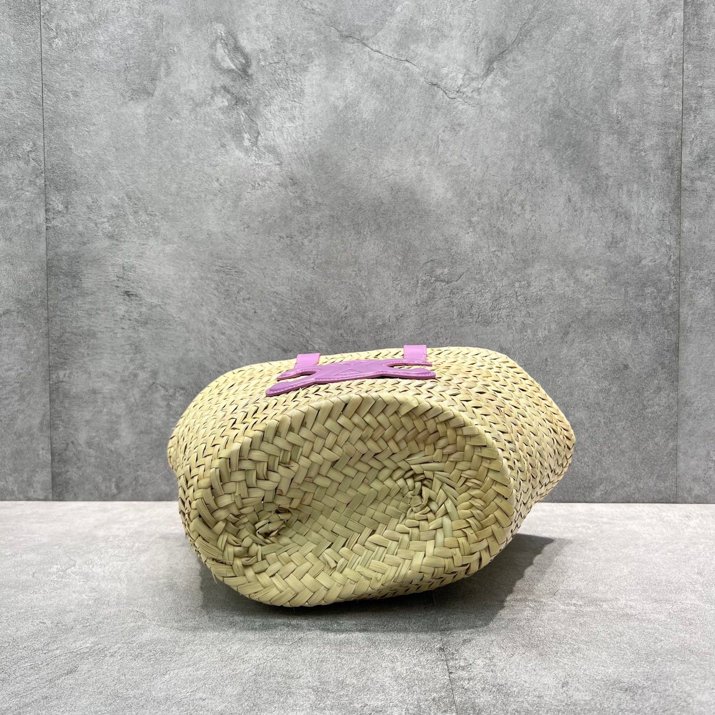 CE Teen Triomphe CE Classic Panier In Palm Leaves And Lizard Violet For Women 8in/20cm