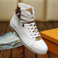 VO - LUV HIgh Top White Brown Sneaker