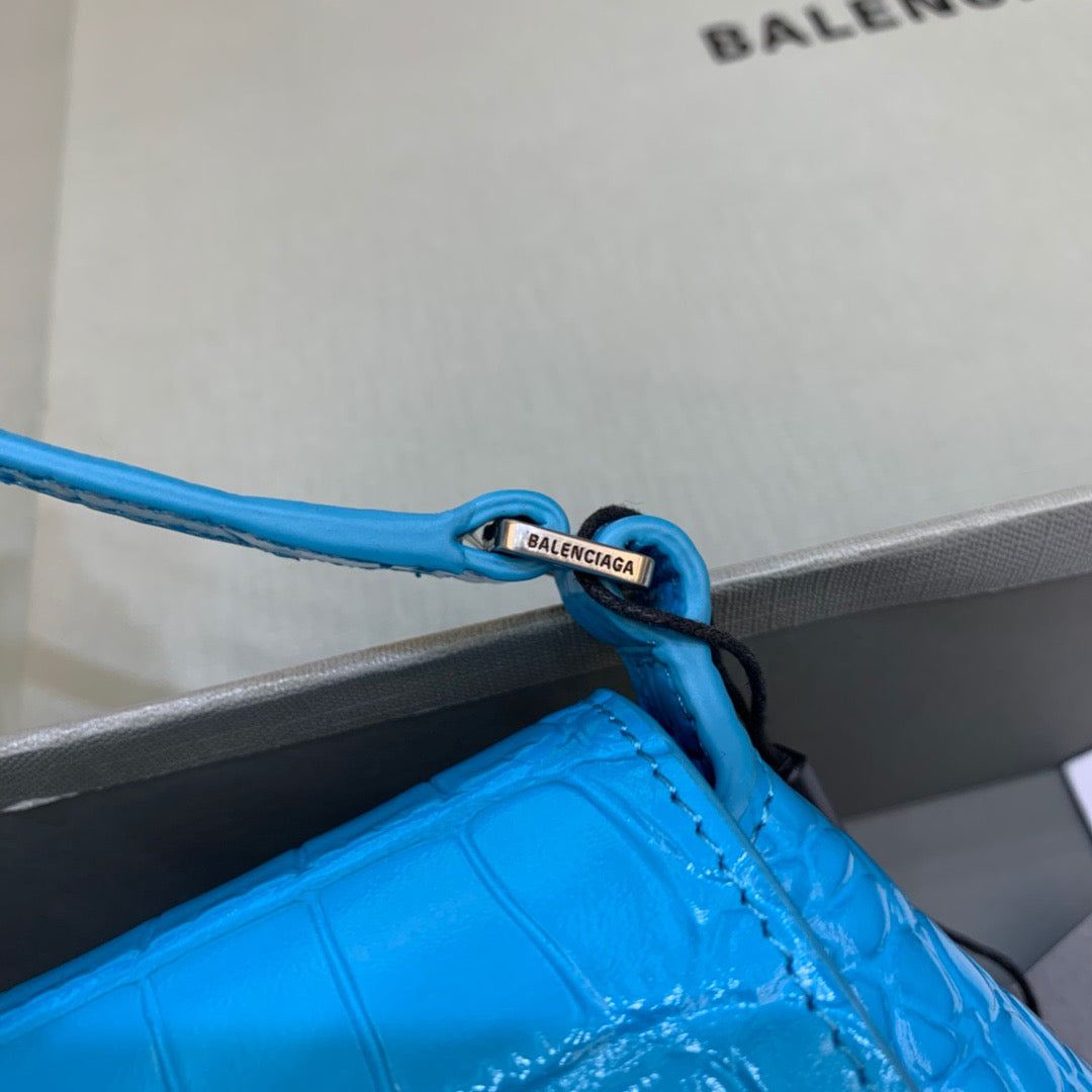 Balen XX Small Flap Bag Box Blue, For Women,  Bags 10.6in/27cm 6956452108Y4624