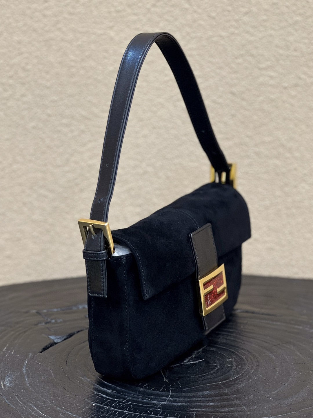 FI Baguette Black Bag For Woman 25cm/9.5in