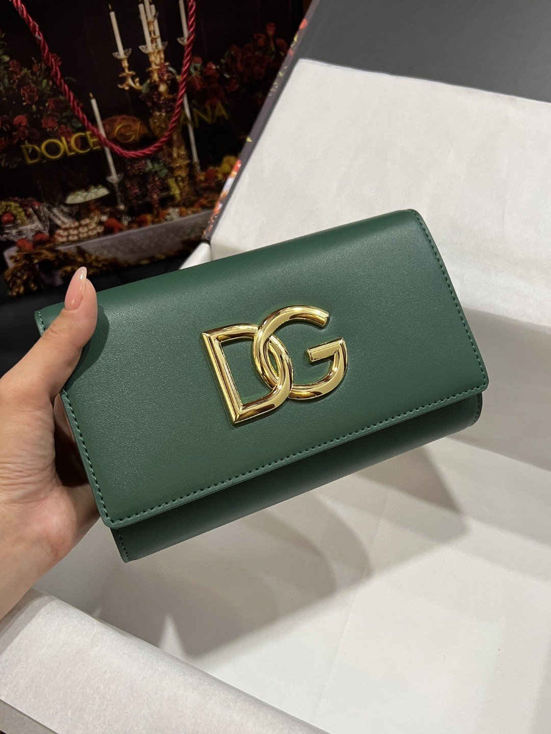 DG 3.5 Clutch Green For Women 8.3in/21cm DG 