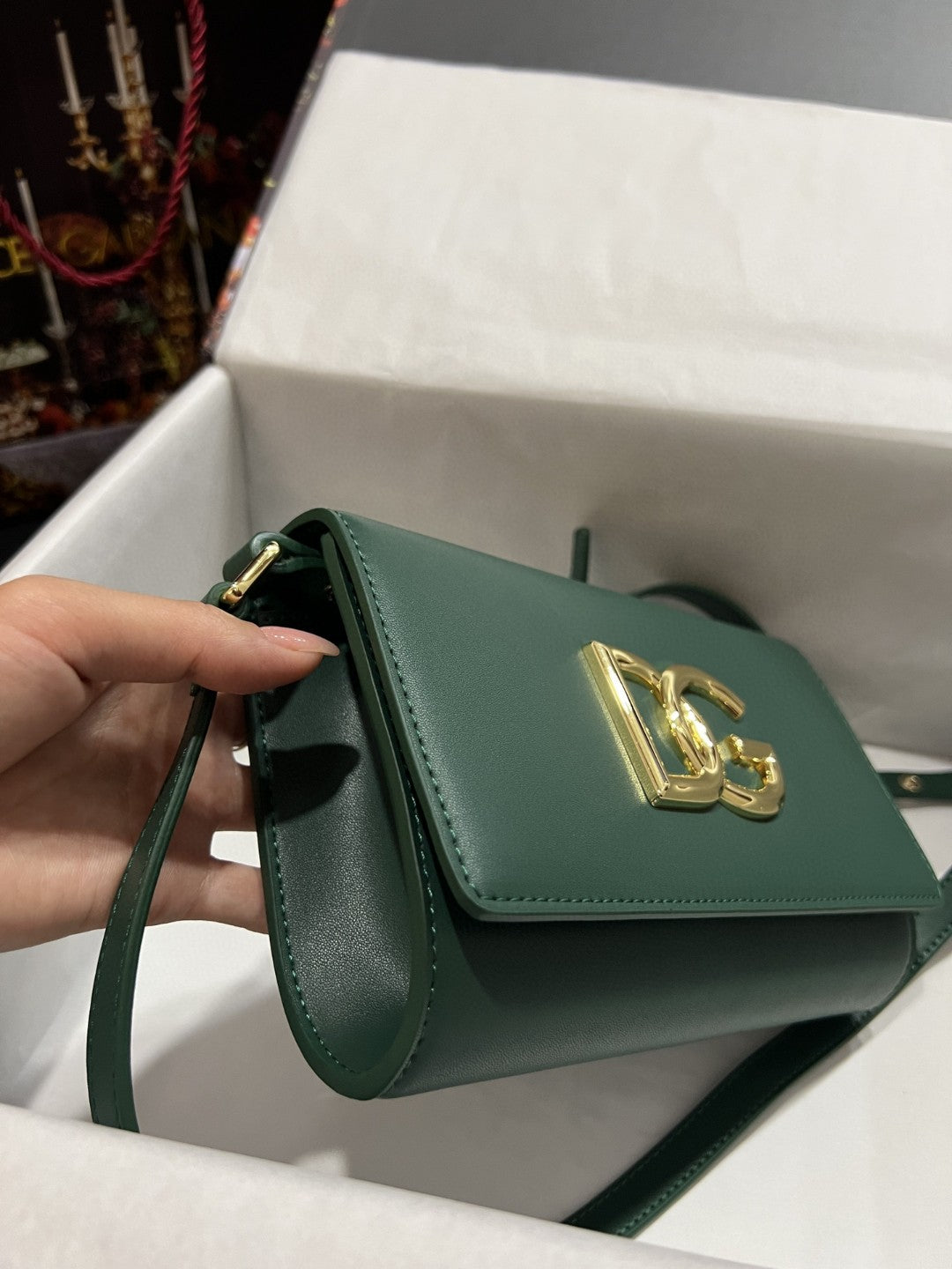 DG 3.5 Clutch Green For Women 8.3in/21cm DG 