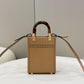 FI Sunshine Shopper Light Brown Mini Bag For Woman 13cm/5in