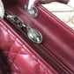 DI Medium Lady Bag Silver Hardware Burgundy For Women 9.5in/24cm CD