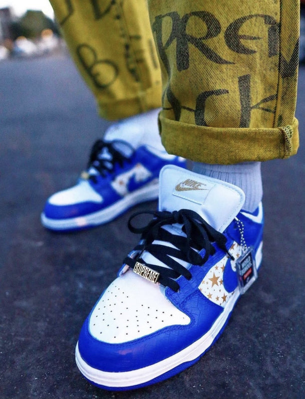 VO -SUP x DUNK White Blue Gold