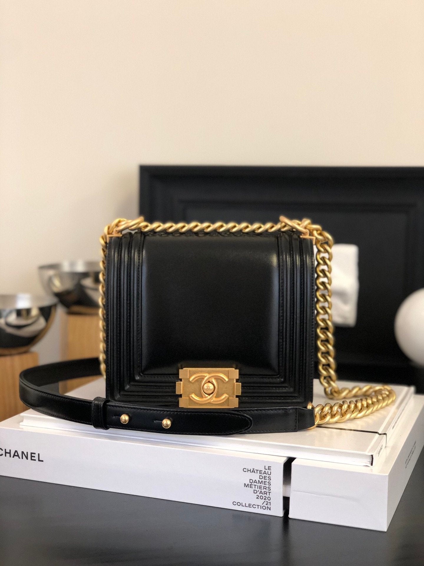 Chanel Co Co Leboy Black For Women 7in/18cm