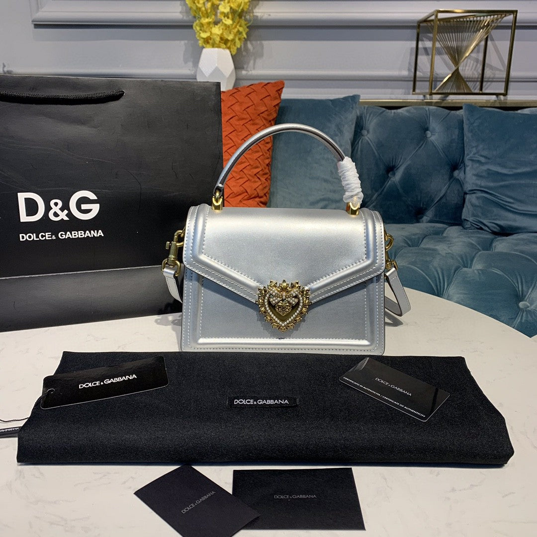 DG Medium Devotion Bag Silver For Women 9.5in/24cm