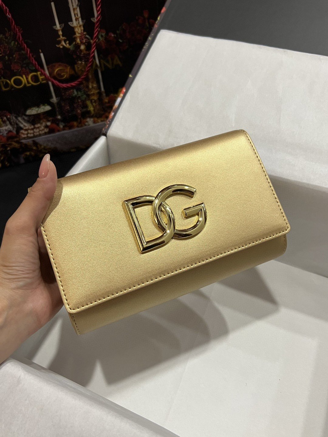 DG 3.5 Clutch Gold For Women 8.3in/21cm DG 