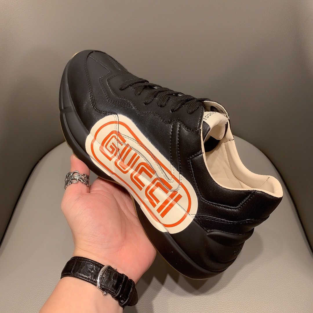 VO - GCI  RHYTON VINTAGE TRAINER LA BLACK SNEAKER 143