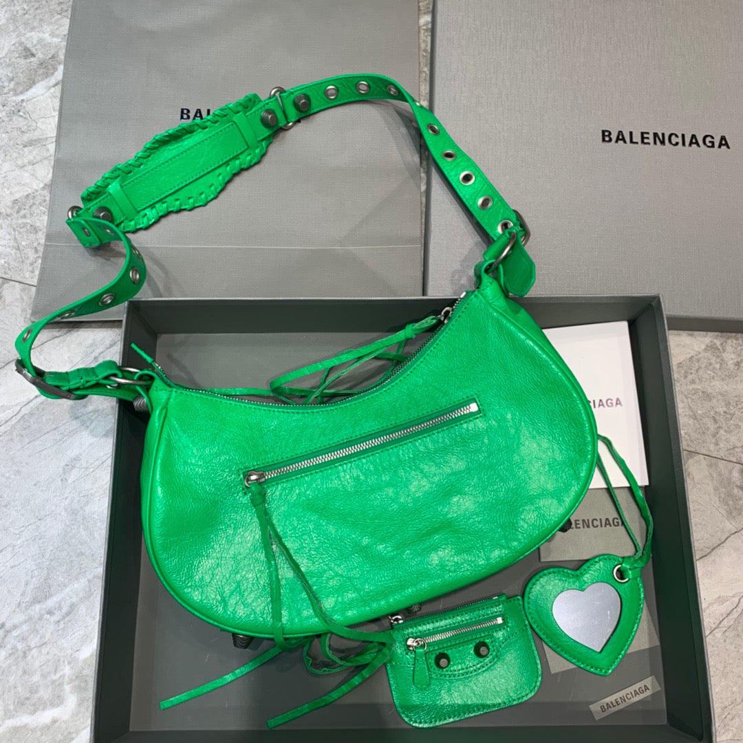 Balen Le Cagole XS Shoulder Bag In Green, For Women,  Bags 13in/33cm